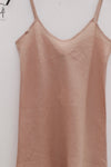BASERANGE 25 Spring/Summer France Linen Vest Camisole BAS-TODY-LI-SU25-STILL BROWN